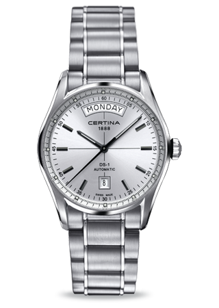 Certina C006.430.11.031.00 : DS-1 Day-Date Stainless Steel / Silver / Bracelet