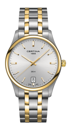 Certina C0226102203100 : DS 4 Big Size Two Tone Silver
