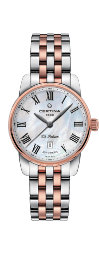 Certina C001.007.22.113.00 : DS Podium Automatic 29 Stainless Steel / Rose Gold PVD / MOP / Bracelet
