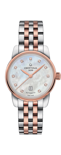 Certina C001.007.22.116.00 : DS Podium Automatic 29 Stainless Steel / Rose Gold PVD / MOP / Bracelet