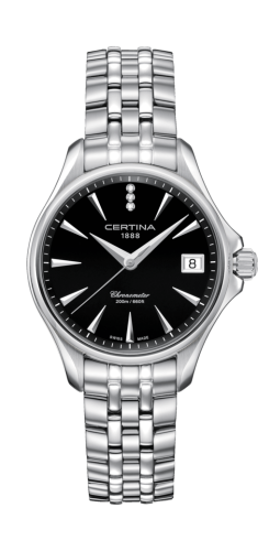 Certina C032.051.11.056.00 : DS Action Diamonds 33.8 Stainless Steel / Black