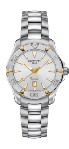Certina C032.251.21.031.00 : DS Action Lady Stainless Steel - Yellow Gold / Silver / Bracelet