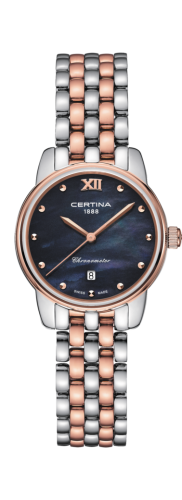 Certina C033.051.22.128.00 : DS-8 Lady Stainless Steel - Rose Gold / Black MOP / Bracelet