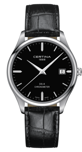 Certina C033.451.16.051.00 : DS-8 Chronometer Stainless Steel / Black / Strap