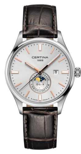 Certina C033.457.16.031.00 : DS-8 Moon Phase Stainless Steel / Silver