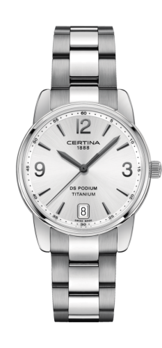 Certina C034.210.44.037.00 : DS Podium 33 Titanium / Silver / Bracelet