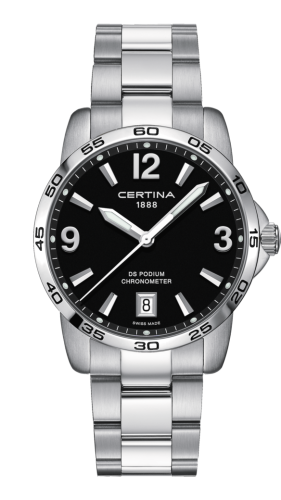 Certina C034.451.11.057.00 : DS Podium 40 Stainless Steel / Black / Bracelet