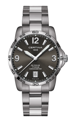 Certina C034.451.44.087.00 : DS Podium 40 Titanium / Grey / Bracelet