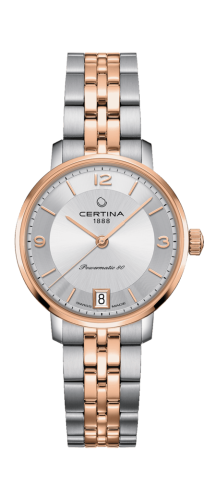 Certina C035.207.22.037.01 : DS Caimano Powermatic 80 Stainless Steel / Rose Gold PVD / Silver / Bracelet