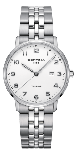Certina C035.410.11.012.00 : DS Caimano 39 Stainless Steel / White / Bracelet