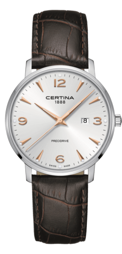 Certina C035.410.16.037.01 : DS Caimano 39 Stainless Steel / Silver / Strap