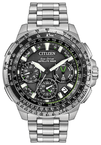 Citizen CC9030-51E : Navihawk GPS Stainless Steel / Black / Bracelet