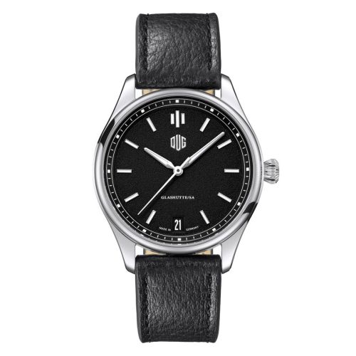 Deutsche Uhrenmanufaktur Glashütte P1DS-LS : Purist Typ 1 Datum Stainless Steel / Black