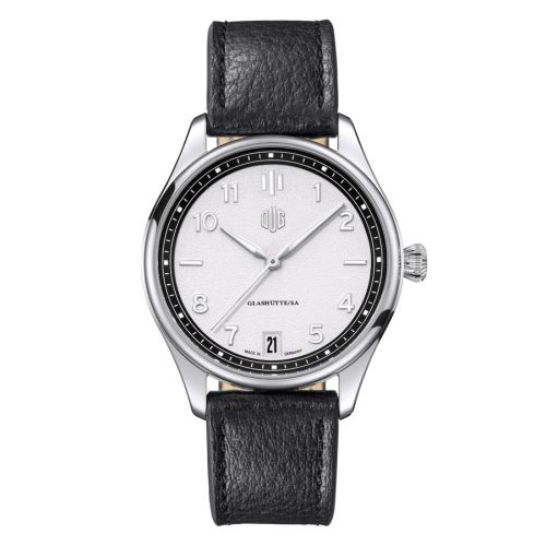 Deutsche Uhrenmanufaktur Glashütte P2DW-LS : Purist Typ 2 Datum Stainless Steel / White