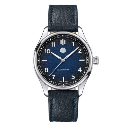 Deutsche Uhrenmanufaktur Glashütte P2NB-LB : Purist Typ 2 Stainless Steel / Blue