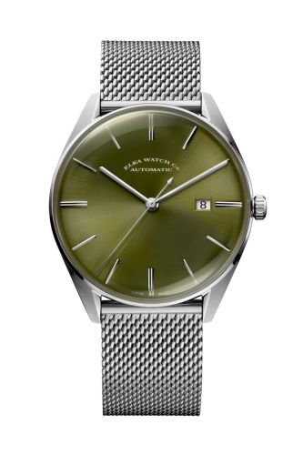 Elka Watch Co. D05-1001 : D-Series Stainless Steel / Green / Milanese