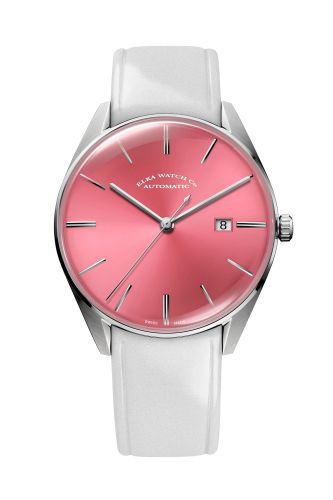 Elka Watch Co. D06-0808 : D-Series Stainless Steel / Pink / Leather