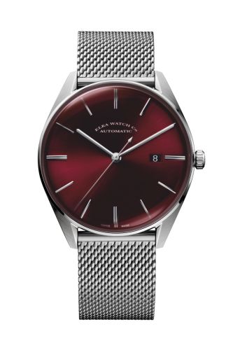 Elka Watch Co. D07-1001 : D-Series Stainless Steel / Black / Milanese