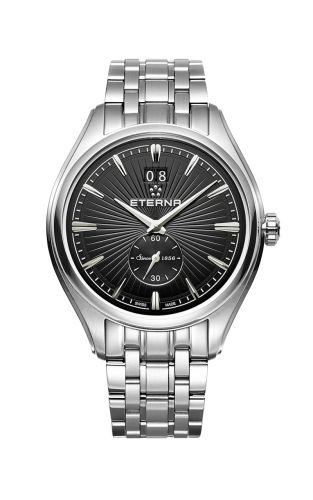 Eterna 2545.41.40.1715 : Avant-Garde Quartz Big Date Black / Bracelet