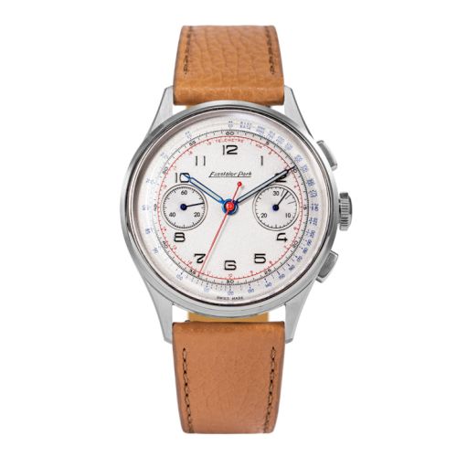 Excelsior Park EP95000-BR : Chronograph Stainless Steel / White / Brown Matte