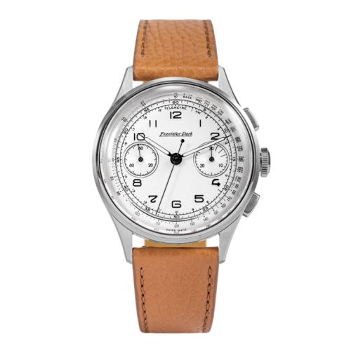 Excelsior Park EP95001-BR : Chronograph Stainless Steel / White / Brown Matte