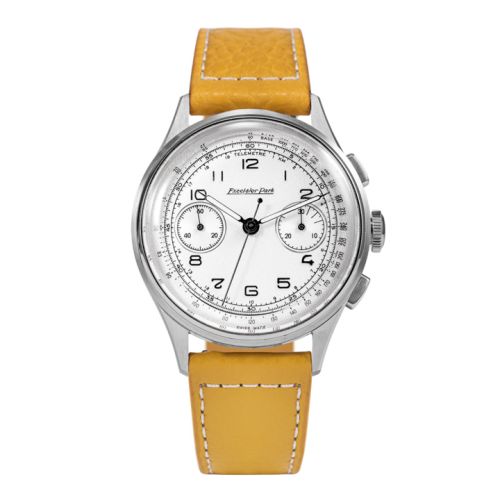 Excelsior Park EP95001-YE : Chronograph Stainless Steel / White / Yellow-Brown Matte