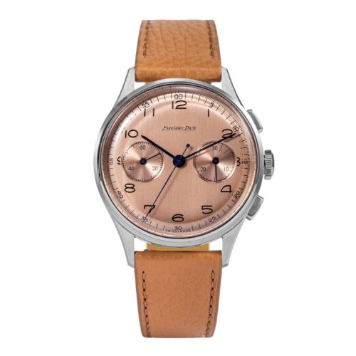 Excelsior Park EP95004-BR : Chronograph Stainless Steel / Salmon / Brown Matte