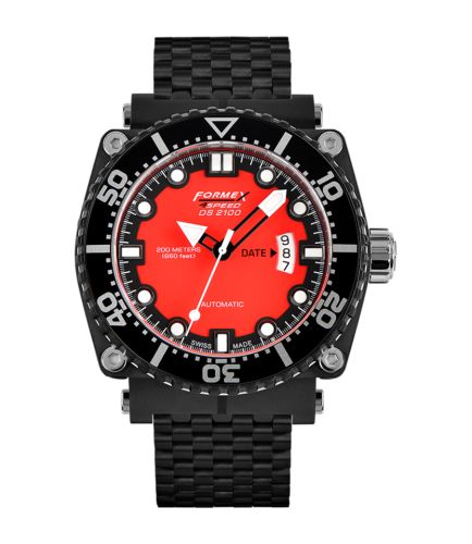 Formex 2100.9.7074.110 : Diver Automatic Red / Bracelet