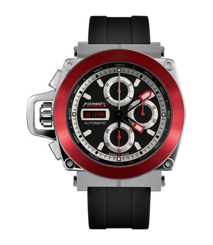 Formex 3100.1.8140.910 : Motorsport Automatic Chronograph Red Bezel / Black / Rubber