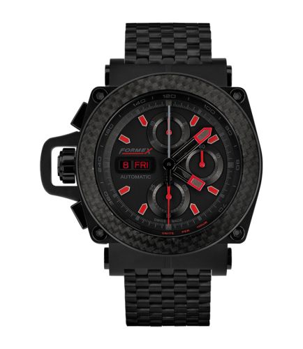 Formex 3100.9.8299.110 : Motorsport Automatic Chronograph PVD / Carbon Bezel / Black / Limited Edition / Bracelet