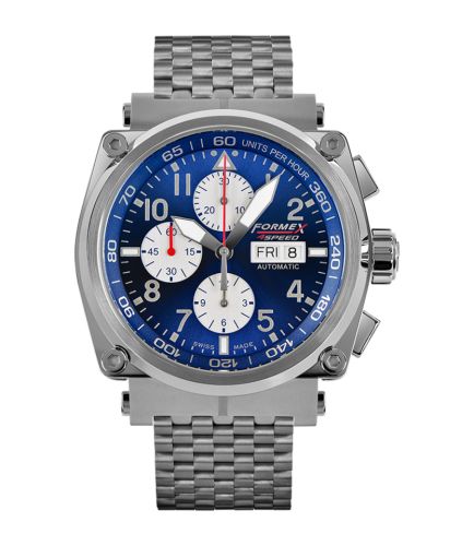Formex 1100.1.8030.100 : Pilot Automatic Chronograph Blue / Bracelet