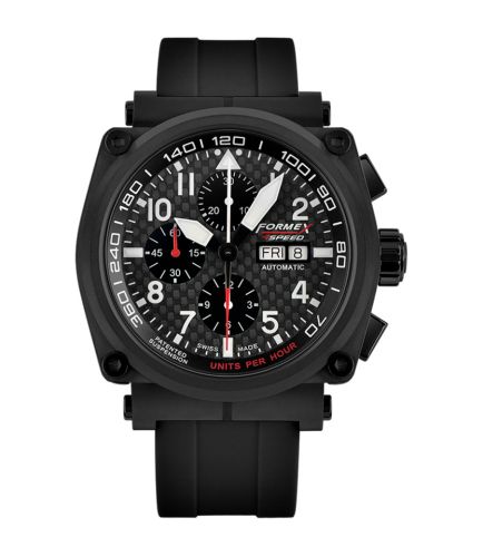 Formex 1100.9.8199.910 : Pilot Automatic Chronograph PVD / Carbon Fibre / Limited Edition / Rubber