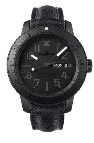 Fortis 647.28.81 : Official Cosmonauts Day-Date Pitch Black