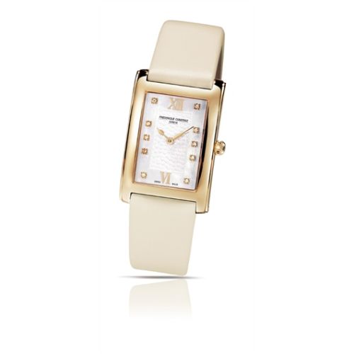 Frederique Constant FC-200WHDC25 : Carree Yellow Gold / MOP