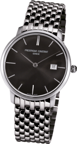 Frederique Constant FC-306G4S6B : Slimline Automatic Black Bracelet