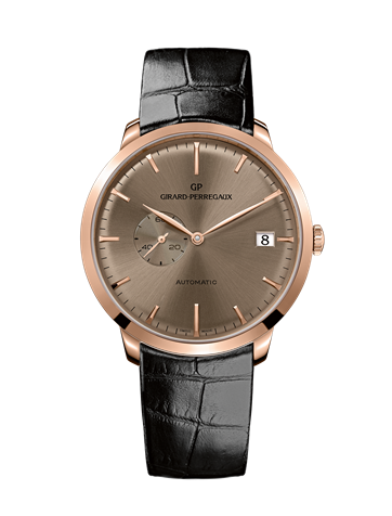 Girard-Perregaux 49543-52-B31-BK6A  : 1966 41 Small Seconds Date Pink Gold Pink