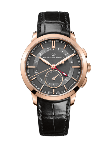 Girard-Perregaux 49544-52-231-BB60  : 1966 Dual Time Pink Gold Grey