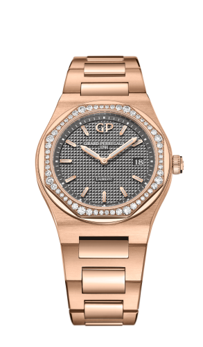 Girard-Perregaux 80189D52A232-52A : Laureato 34 Quartz Pink Gold / Diamond / Grey