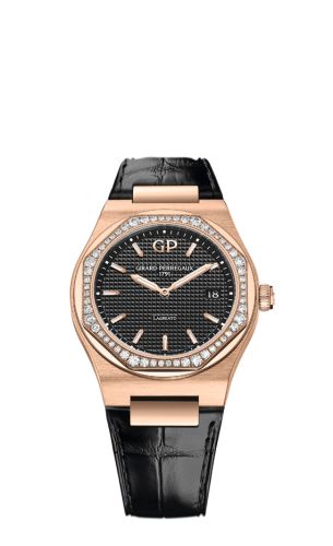 Girard-Perregaux 80189D52A632-CB6A : Laureato 34 Quartz Pink Gold / Diamond / Black / Alligator