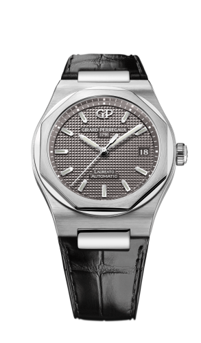Girard-Perregaux 81005-11-231-11A : Laureato 38 Automatic Stainless Steel / Grey / Alligator