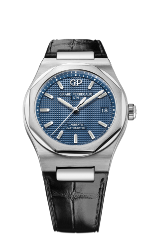 Girard-Perregaux 81005-11-431-11A :  Laureato 38 Automatic Stainless Steel / Blue / Alligator
