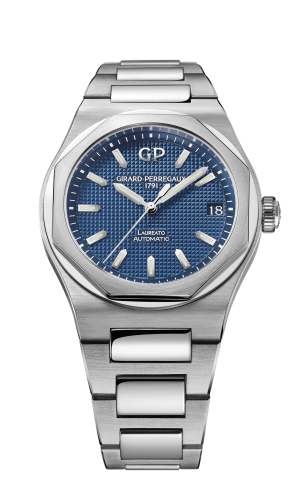 Girard-Perregaux 81005-11-431-BB6A : Laureato 38 Automatic Stainless Steel / Blue