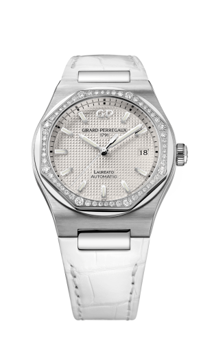 Girard-Perregaux 81005D11A131-BB6A : Laureato 38 Automatic Stainless Steel / Diamond / Silver / Alligator