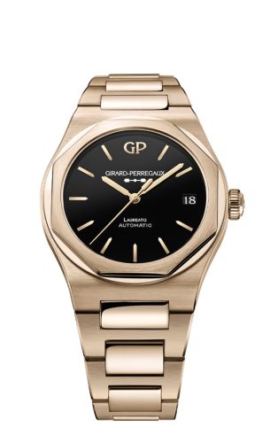 Girard-Perregaux 81010-52-3118-1CM : Laureato 42 Automatic Pink Gold / Onyx