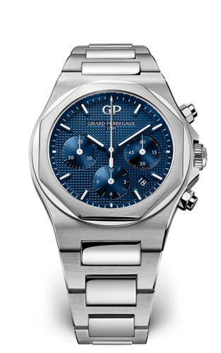 Girard-Perregaux 81020-11-431-11A : Laureato 42 Chronograph Stainless Steel / Blue / Bracelet
