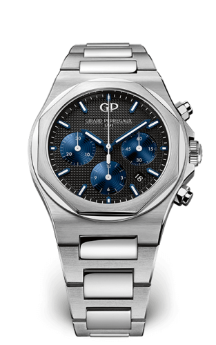 Girard-Perregaux 81020-11-631-11A : Laureato 42 Chronograph Stainless Steel / Black / Bracelet