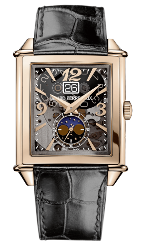 Girard-Perregaux 25882-52-222-BB6B : Vintage 1945 XXL Large Date and Moonphases Pink Gold / Grey Sapphire