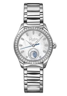 Glashütte Original 1-35-14-02-12-14 : Lady Serenade Luna Stainless Steel - Diamond / MOP / Bracelet