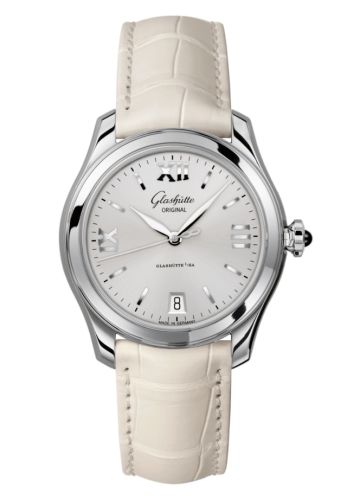 Glashütte Original 1-39-22-02-02-04 : Lady Serenade Stainless Steel / Silver / Alligator - Folding