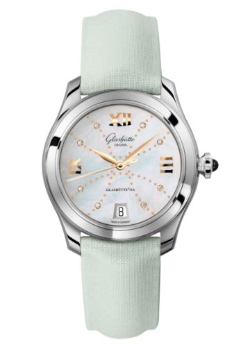 Glashütte Original 1-39-22-12-02-04 : Lady Serenade Stainless Steel / MOP - Index Line / Satin - Folding